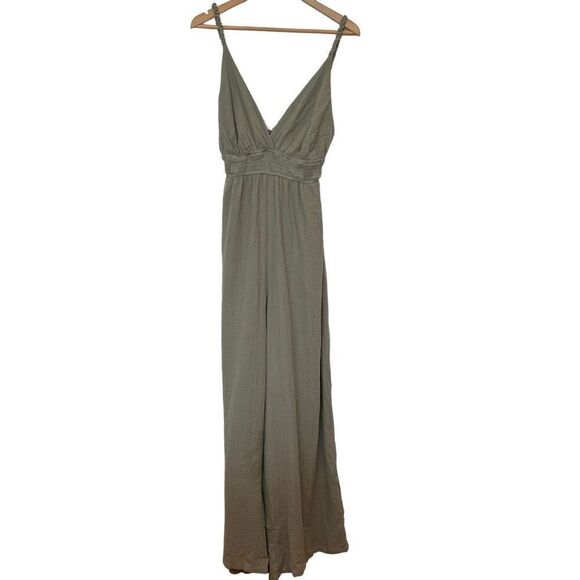 Dear John Imani Strap Jumpsuit Sweet Olive Size L - Picture 3 of 9
